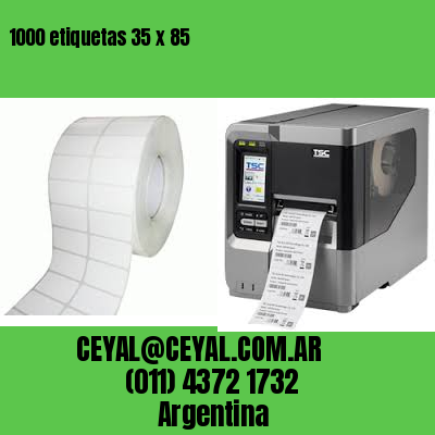 1000 etiquetas 35 x 85