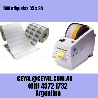 1000 etiquetas 35 x 90