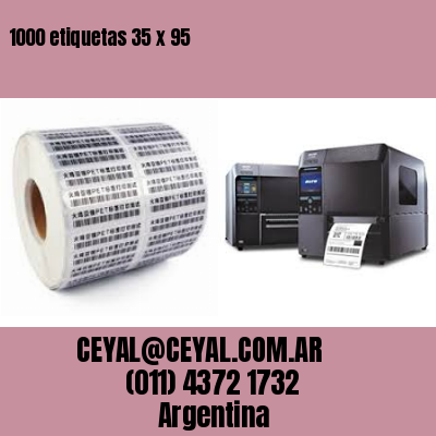 1000 etiquetas 35 x 95