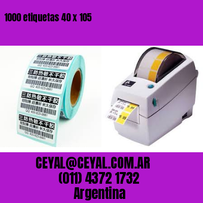 1000 etiquetas 40 x 105