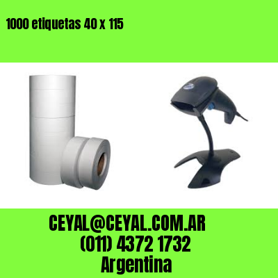 1000 etiquetas 40 x 115