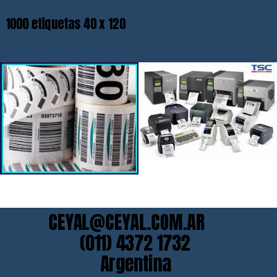 1000 etiquetas 40 x 120
