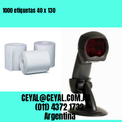 1000 etiquetas 40 x 130
