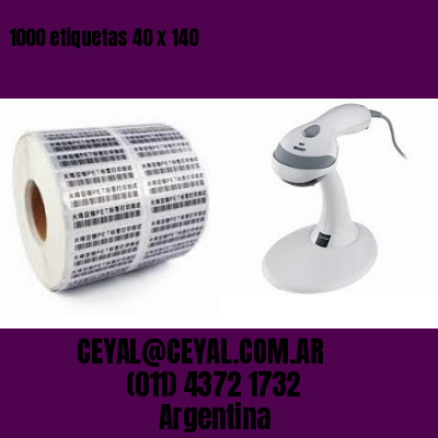 1000 etiquetas 40 x 140