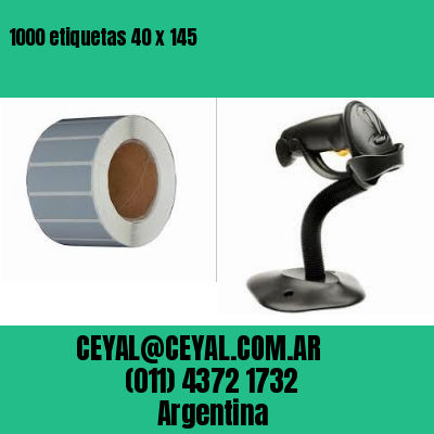 1000 etiquetas 40 x 145
