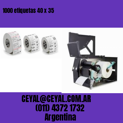 1000 etiquetas 40 x 35