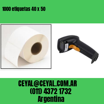 1000 etiquetas 40 x 50