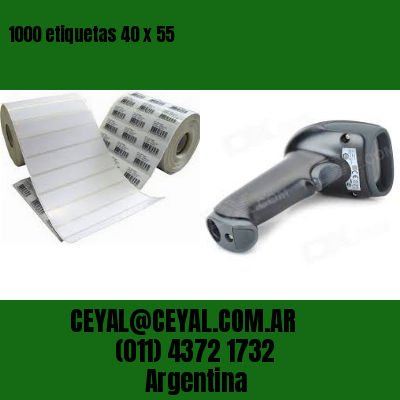 1000 etiquetas 40 x 55