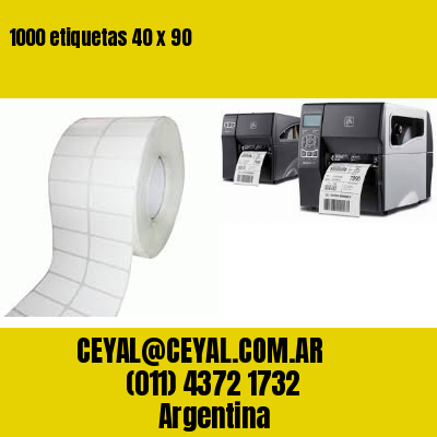 1000 etiquetas 40 x 90