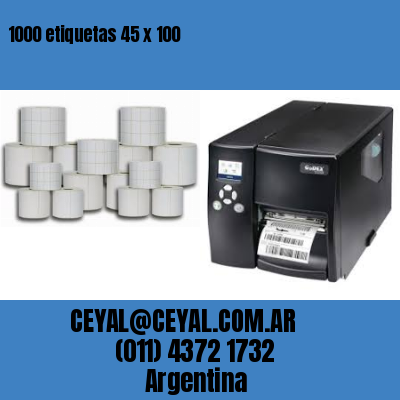 1000 etiquetas 45 x 100