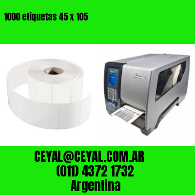 1000 etiquetas 45 x 105
