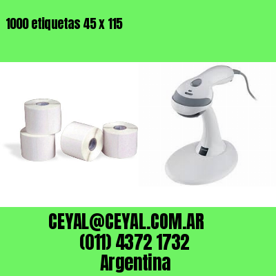 1000 etiquetas 45 x 115