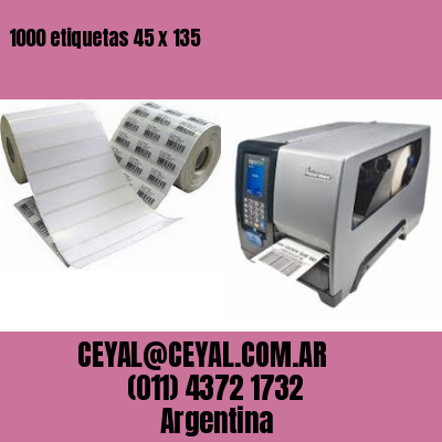 1000 etiquetas 45 x 135