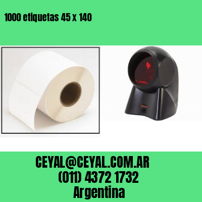 1000 etiquetas 45 x 140