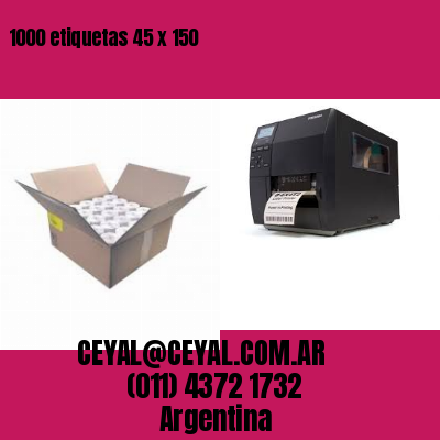 1000 etiquetas 45 x 150
