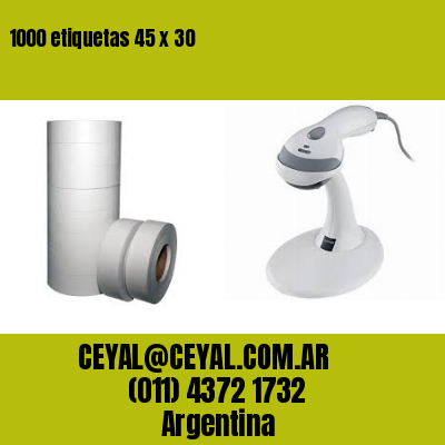1000 etiquetas 45 x 30