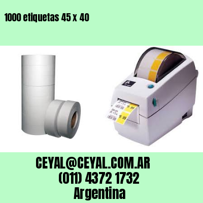 1000 etiquetas 45 x 40