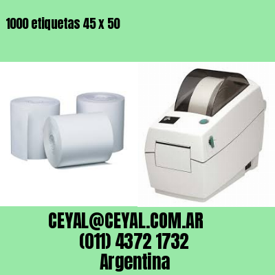 1000 etiquetas 45 x 50