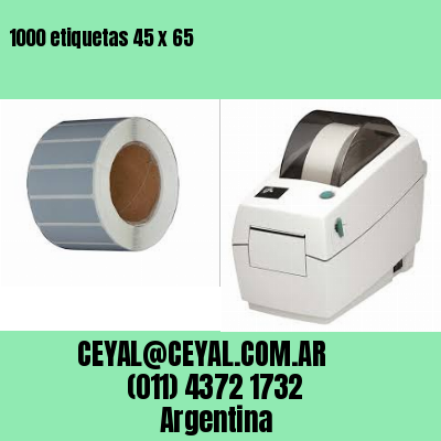 1000 etiquetas 45 x 65