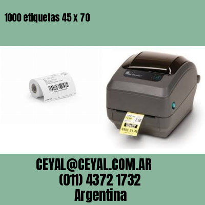 1000 etiquetas 45 x 70