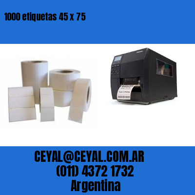 1000 etiquetas 45 x 75