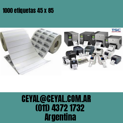 1000 etiquetas 45 x 85