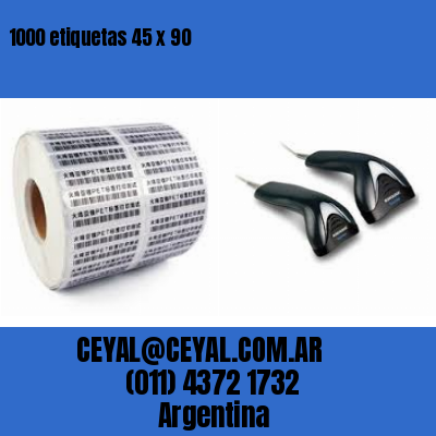 1000 etiquetas 45 x 90