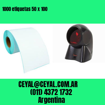 1000 etiquetas 50 x 100