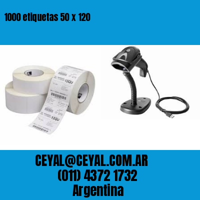 1000 etiquetas 50 x 120