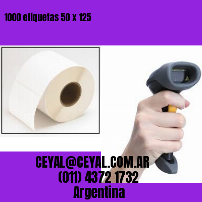 1000 etiquetas 50 x 125