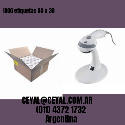 1000 etiquetas 50 x 30