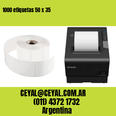 1000 etiquetas 50 x 35