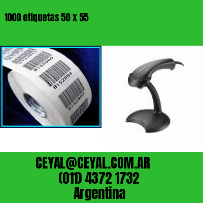 1000 etiquetas 50 x 55