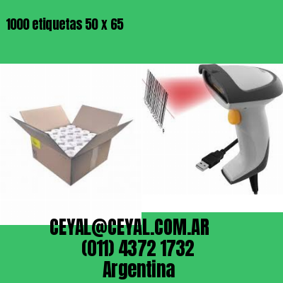 1000 etiquetas 50 x 65