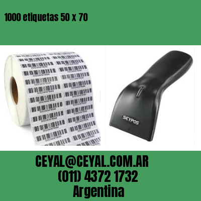 1000 etiquetas 50 x 70