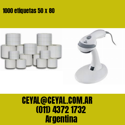 1000 etiquetas 50 x 80