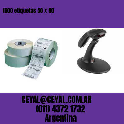 1000 etiquetas 50 x 90