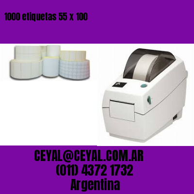 1000 etiquetas 55 x 100