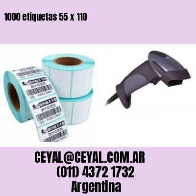 1000 etiquetas 55 x 110