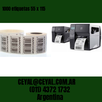 1000 etiquetas 55 x 115