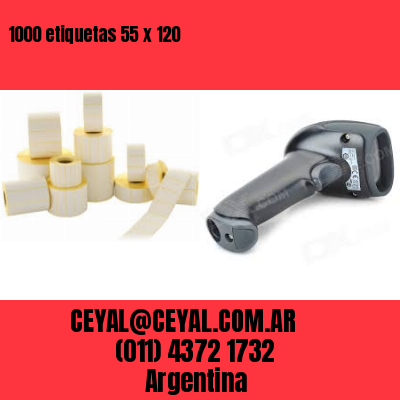 1000 etiquetas 55 x 120