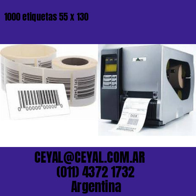 1000 etiquetas 55 x 130