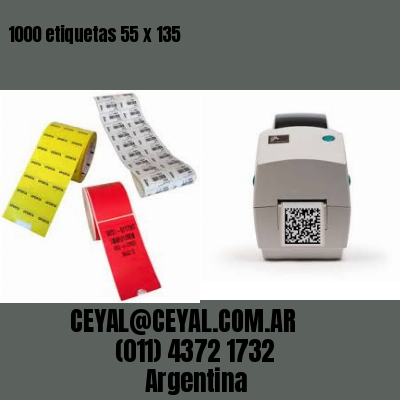 1000 etiquetas 55 x 135