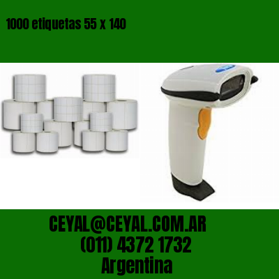 1000 etiquetas 55 x 140