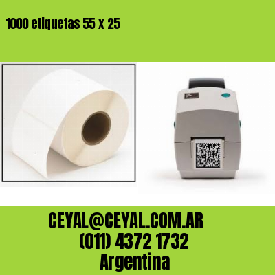 1000 etiquetas 55 x 25