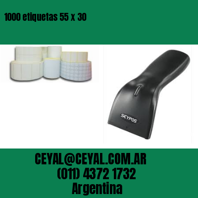 1000 etiquetas 55 x 30