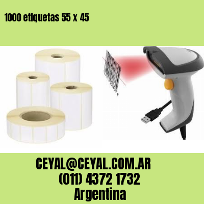 1000 etiquetas 55 x 45