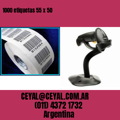 1000 etiquetas 55 x 50