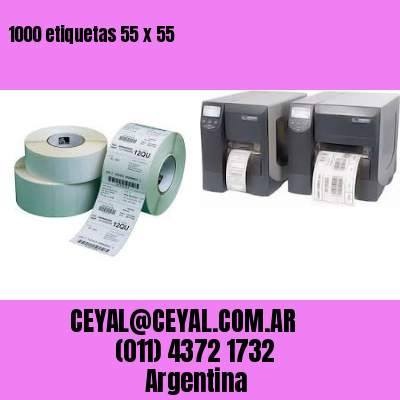 1000 etiquetas 55 x 55