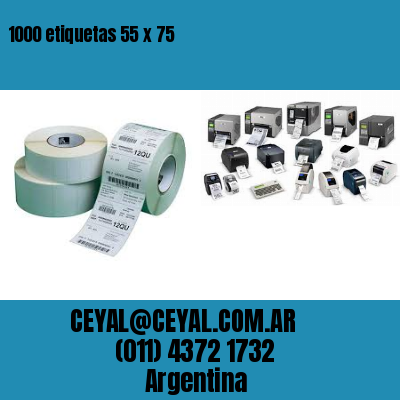 1000 etiquetas 55 x 75